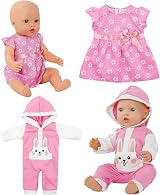 Aolso Doll Clothes 14-18 Inch 35-45 cm Set of 4 Outfits with Socks view 9