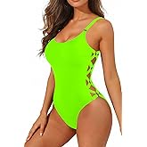 Tempt Me Women One Piece Bathing Suit Slimming Crisscross Lace Up Sexy Swimsuits