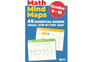 MATH MIND MAPS Grades 8–10: Visual, Step-by-Step and Easy Learning | Covering Algebra, Geometry, Data & Functions | Ages 13-1