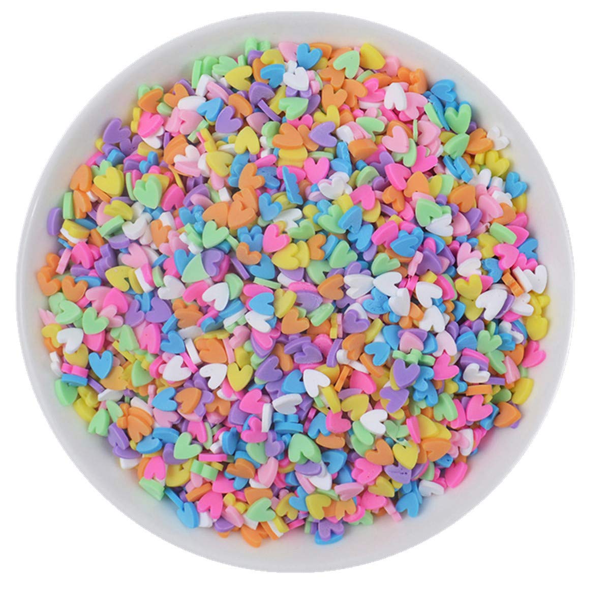 heart9 100g Resin Flatbacks Slime Accessories Clay Sprinkles Decoration for Charms Filler DIY Supplies Fake Candy Chocolate Cake Dessert Mud Particle Scrapbook Phone Case