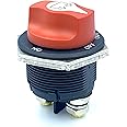 NSTART Car Battery Isolator Selector Switch, Max 32V 200A Cont 300A INT On/Off Power Disconnect Switch Battery Master Cut/Shut Off Kill Switch for Cars Marine/Boat Off Road Vehicle Trucks