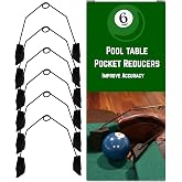 Pocket Reducers Pool Table v2.0 | 6 Billiard Training Devices Universal Fit | Perfect Your Accuracy With Billiards Training Aid Decrease Pocket Size with Billiard Training Aids, Made From Billiard Rubber