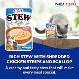 INABA Ciao Stew Chicken with Scallop Wet Cat Food 12 Packs 480g view 2