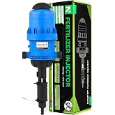 NEWTRY 1:250 to 1:25 Fertilizer Injector for Drip Irrigation Adjustable Water Powered Dosing Pump 3/4" NPT
