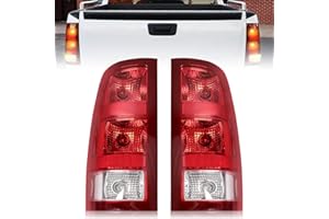 Pair Tail Lights Assembly Compatible with 2007-2013 G-M-C- Sierra 1500 2500HD 3500HD Rear Brake Turn Reverse Taillight Driver