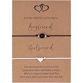 GINAZL Matching Couples Bracelets for Him and Her - Christian Bracelet Gift for Boyfriend Girlfriend, Valentine's Day Christmas Birthday Gifts Couple Bracelets