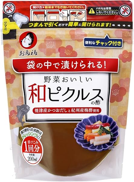 Amazon オタフクソース 和ピクルスの酢 ジップ付パウチ 0ml 5袋 オタフクソース 酢 ビネガー 通販