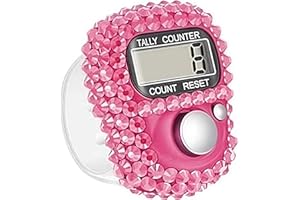 Electronic Tally Counter with Display, Resettable Portable Electronic Finger Counter for Golf, Track and Field, Lap Counting