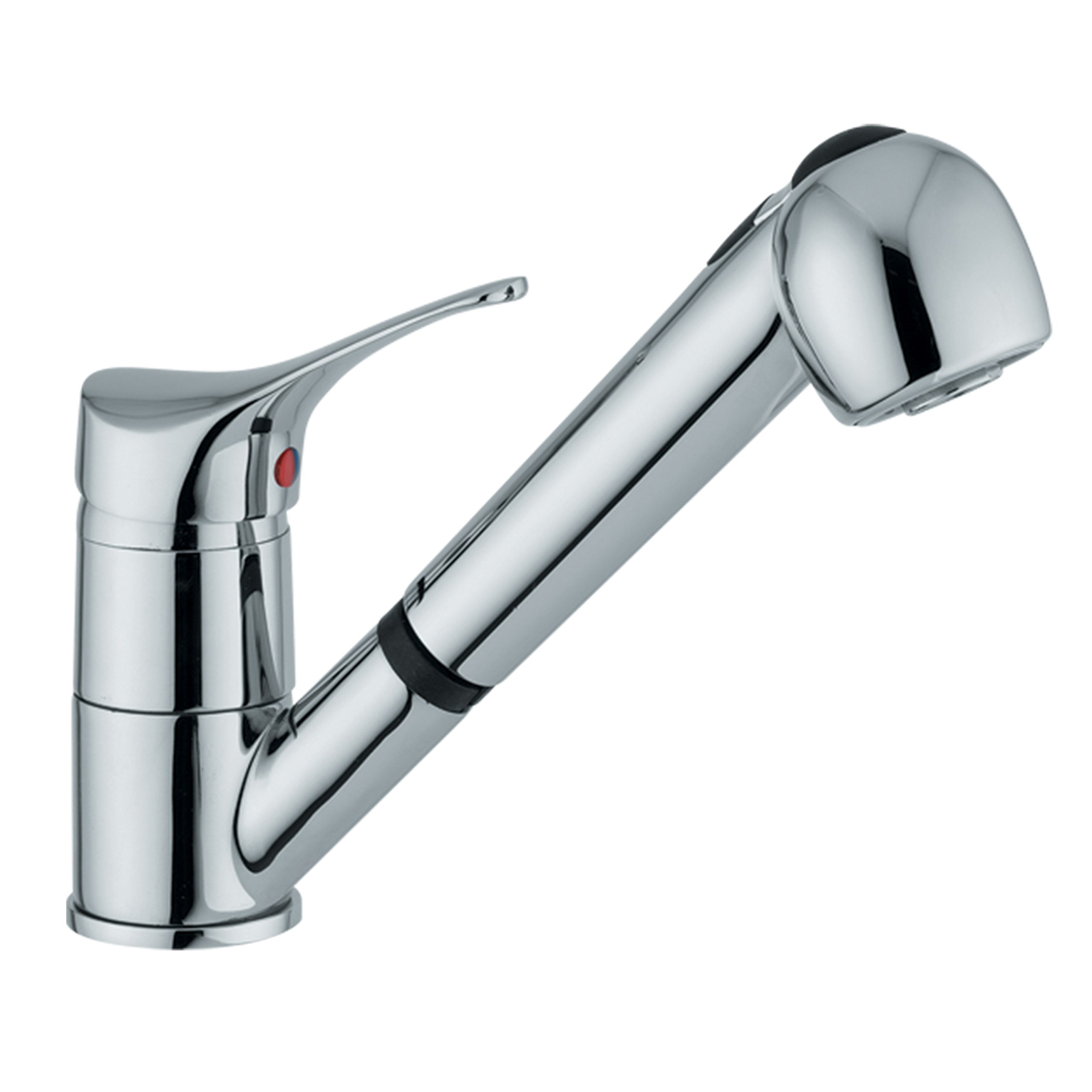 Ambrosiana SEI14080000 Sink Mixer Tap with Removable Hand Shower 2 Jets, Chrome