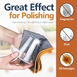 Airlab 3X Magic Glass Cleaning Cloth 400GSM 30x30cm Carbon Microfiber view 3