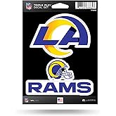 NFL Rico Industries Los Angeles Rams Triple Play Decal Set 5" x 7" (3 Decals)