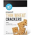Amazon Brand - Happy Belly Original Thin Wheat Crackers, 8.5 ounce (Pack of 1)