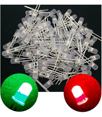 2 Stück OSRG3131A2 LED 3mm Bipolar Zweifarbig Rot/grün – 500-750 Mcd, 30° Abstrahlwinkel, THT, Für Statusanzeigen & Signale