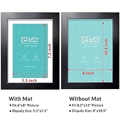 LaVie Home 8.5x11 Picture Frame, 8.5 x 11 Frame