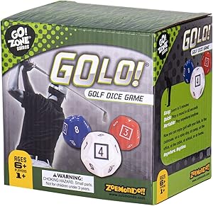 GOLO Golf Dice Game | For Golfers, Families, and Kids | Portable Fun Game for Home, Travel, Camping, Vacation, Beach | Award Winner