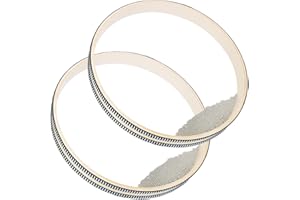 Geytetqi 2-Piece 12 Inch Poplar Wood Ocean Drum Set for Sound Healing and Home Decor