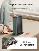 Pelonis Electric Radiator PHOENIX 13M 2500W 3 Heat Settings Adjustable view 7