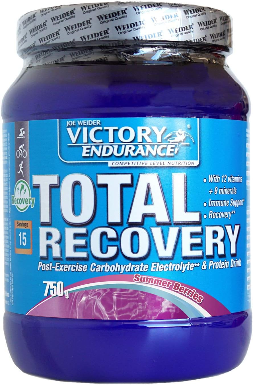 Victory Endurance Total Recovery (750g) Summer Berries Flavour; Maximizes Recovery After Training; Enriched with Electrolytes and Vitamins