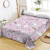Sleepwish Narwhals Flat Sheet Cute Whale Unicorn