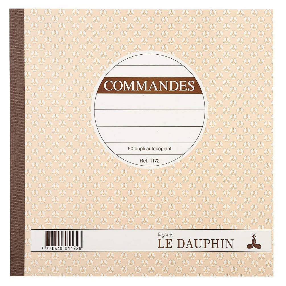 le dauphin - Ref. 1172D - Lot of 5 COMMAND manifolds - carbonless paper - duplicate (1 original and 1 copy) - 50 sheets - format 21 x 21 cm - varnished cover
