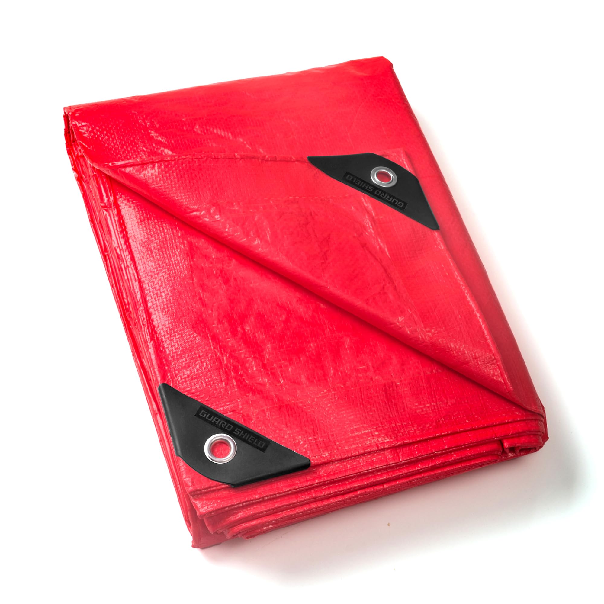 Photo 1 of GUARD SHIELD Red Tarp 6x8 Feet Tarps High Visibility Outdoor Poly Cover Lightweight 6mil