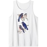 Patience Bluebird of Happiness Blue Bird Eastern Bluebird Tank Top
