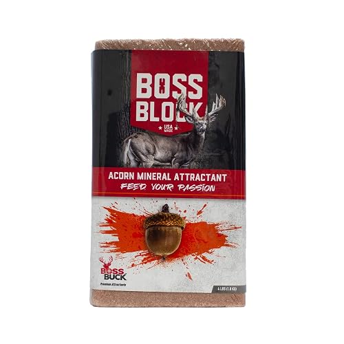 BOSS Buck Boss Block Acorn Flavored 4lb Mineral Deer Attractant | Fast ...