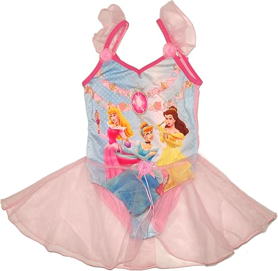 Amazon Disney ディズニー プリンセス 水着 ワンピース スカート ピンク ベル オーロラ シンデレラ 水着 通販