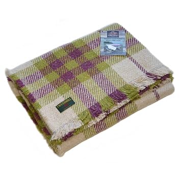 Recycling Mulberry Grun Kariert Wolle Teppich Amazon De Sport