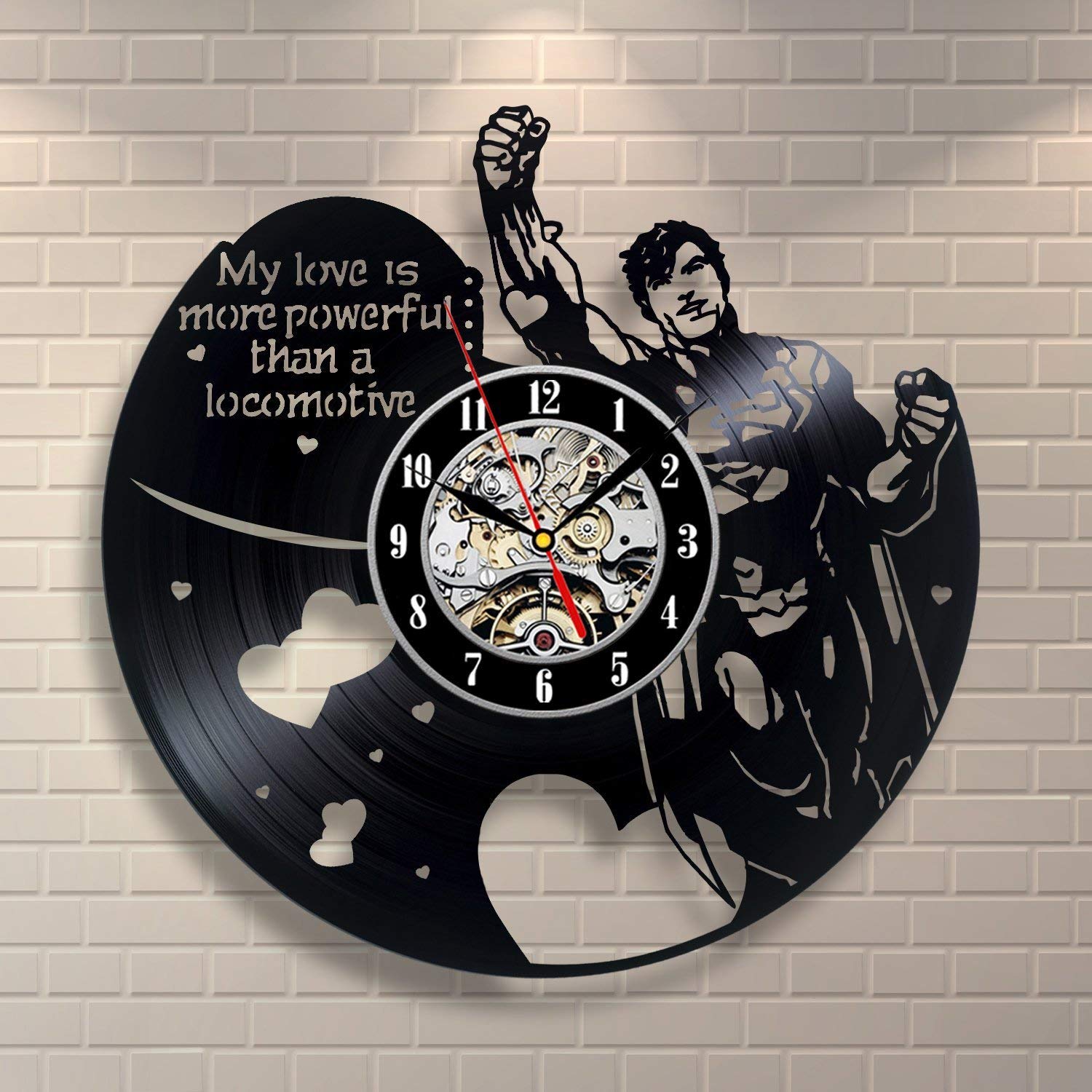 La Bella Casa Superman DC Comics Decoration Decor Art Wall Clock Vinyl Wall Clock - Get Unique Wall