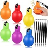 Rotatingpals Hand Squeeze Whistles with Lanyards | Soft PVC for Coaches Referees, Easy Grip Squeeze Loud Sound, Training Indoor Outdoor Sports, Handheld Secure Lanyards