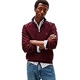 Tommy Hilfiger mens Medium Weight 1/4 Zip Sweatshirt