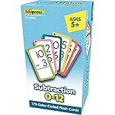 Teacher Created Resources Subtraction Flash Cards - All Facts 0-12 (EP62028)