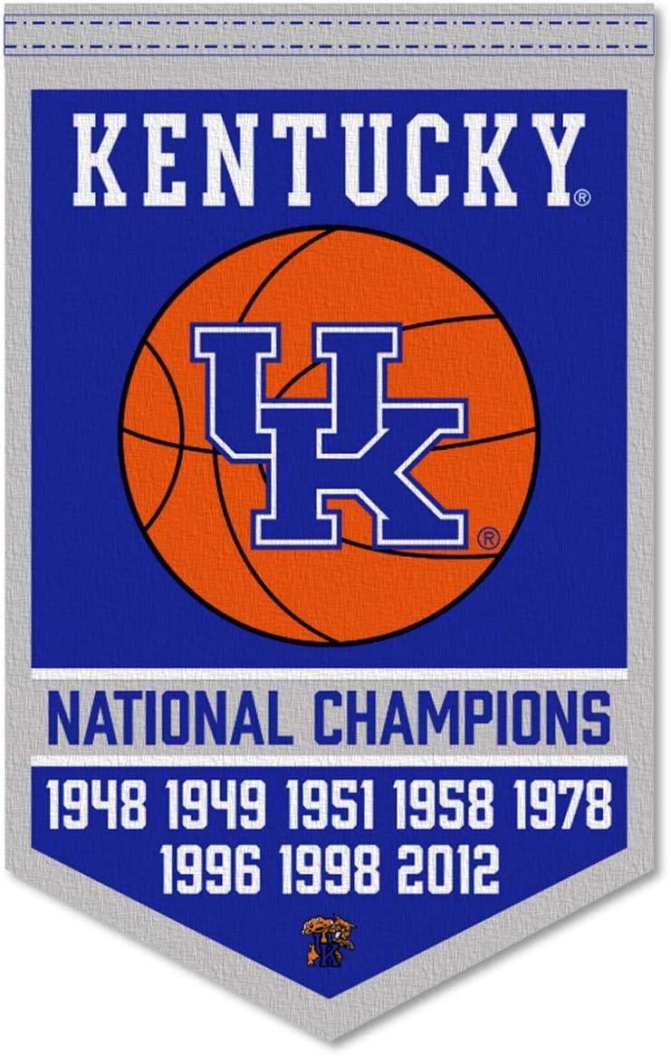 Kentucky Wildcats 8 Time Basketball National Champions