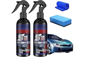 CVREOZ New Multifunctional Coating Renewal Agent Spray, Professional Nano Car Scratch Remover, 3 in 1 High Protection Quick Car Coating Spray, Scratches Repairing Polish Spray, All Cars & Surfaces (2PC)