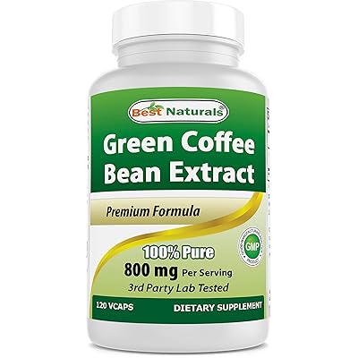 Buy Best Naturals 100 Pure Green Coffee Bean Extract 800 Mg Per Serving 120 Vcaps Online In Indonesia B0097cqqsc