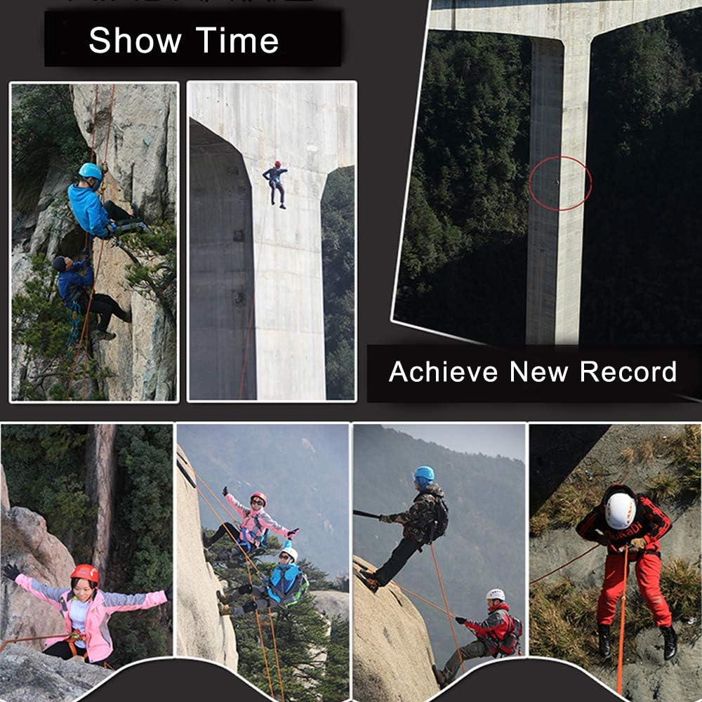 Sushiyi Adjustable Thickness Climbing Harness Half Body Harnesses for Fire Rescuing Caving Rock Climbing Rappelling Tree Protect Waist Safety Belts (Black) : Sports & Outdoors