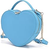 lola mae Heart Shape Crossbody Purse for Women – Cute Valentine’s Gift Handbag, Zip-Around Shoulder Bag for Teens