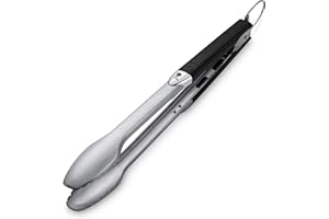 Weber Premium Tongs, for BBQing, Grilling, Stainless Steel (6610)
