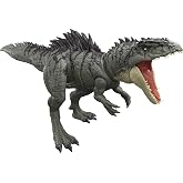 ​Mattel Jurassic World Colossal Chomp Giganotosaurus Dinosaur Figure | 28 Inch Long Dino Toy with Multi-Direction Attack with Back Spike Action Control, Posable Joints