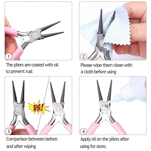 Jewelry Pliers, SONGIN Pack Jewelry Pliers Set Tools Includes - Main Image
