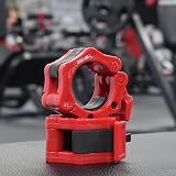 Iron Lab 2in Barbell Collars Pair ABS Locking Clamps Red Pro 2" view 5
