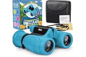 MAKINO Binoculars for Kids, Gifts for 3-12 Year Boys Girls, Compact Kids Binoculars 8x21 High-Resolution for Bird Watching, Camping, Exploration, Hiking, Hunting, Sports Events and Safari Park (Blue)