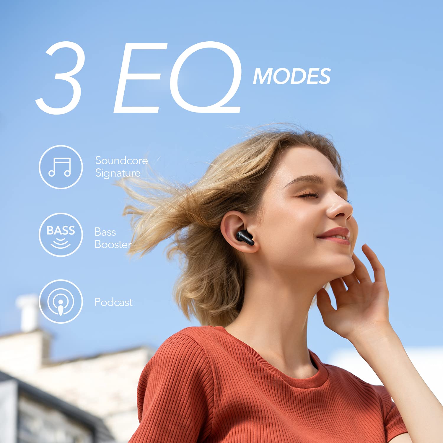 Soundcore Anker Life P2 Mini True Wireless Bluetooth 5.2 Earbuds Headphones, Black