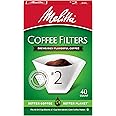 Melitta 2 Cone Coffee Filters, White, 40 Total Filters Count - Packaging May Vary