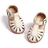 Felix & Flora Toddler Girls Sandals Soft Rubber Princess Flat Shoes Summer Flower Girl Shoes