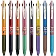 WRITECH Retractable Gel Ink Pens: Multi Colored 2 in 1 Colorful Click Pen Assorted Color 8ct Extra Fine Point Tip 0.5mm Journaling Smooth Writing Note Taking Coloring No Bleed & Smear Smudge
