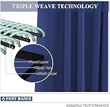 PONY DANCE Blackout Curtain Eyelet Set 2 Panels 55x96 Blue Room Darkening view 5