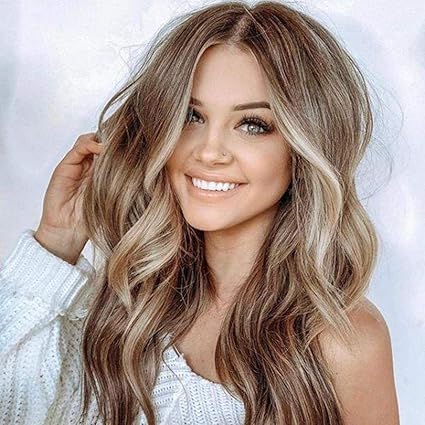 Amazon Com Ribitens Women Fashion Natural Soft Curly Wavy Wig