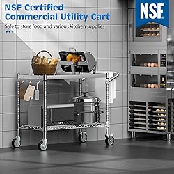 Leteuke 2 Tier Utility Tool Cart with